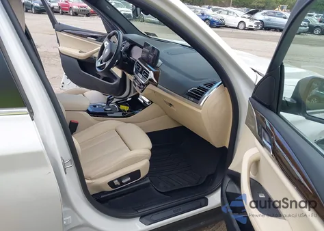 2022 BMW X3 xDrive30I z USA, uszkodzony, nr VIN 5UX53DP0XN9J21047